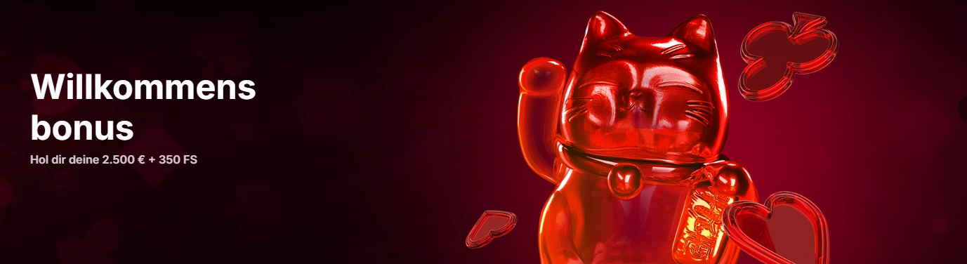 FieryPlay Casino Willkommensbonus auf der Desktop-Version