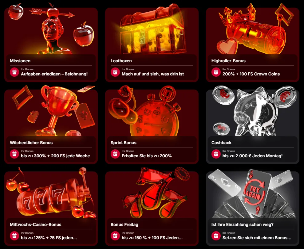 Bonusaktionen im Vulkan Spiele Casino mit Highroller-Bonus, Cashback und Wochenangeboten